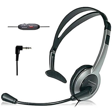 Corded Panasonic headset - fits 2.5 mm jack