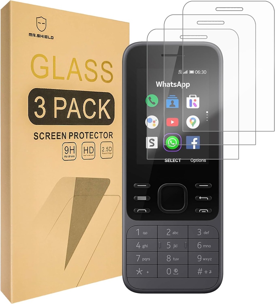 Screen Protector for Nokia 6300, three-pack