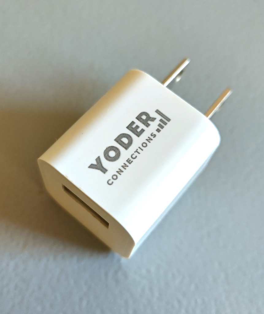 Wall adapter ONLY for USB charging cord (no cord included)