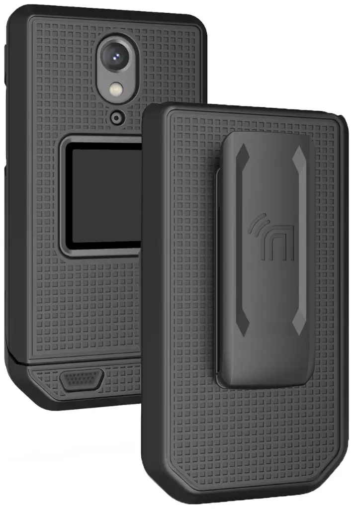 [ACSCB:BLACK] Case for Cat S22, Hard Protective Case + Belt Holster (Black)