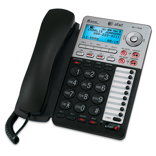[DA17939] Desk Phone - AT&T - ML17939 - 2-line phone w/ answering machine (New)