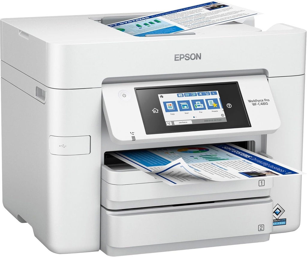 [FE4810] Epson Workforce Pro WF-C4810 Inkjet Multifunction Printer - Color  (New)