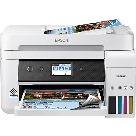[FE4100] Epson WorkForce ST-C4100 Supertank Inkjet All-in-One Color Printer (New)