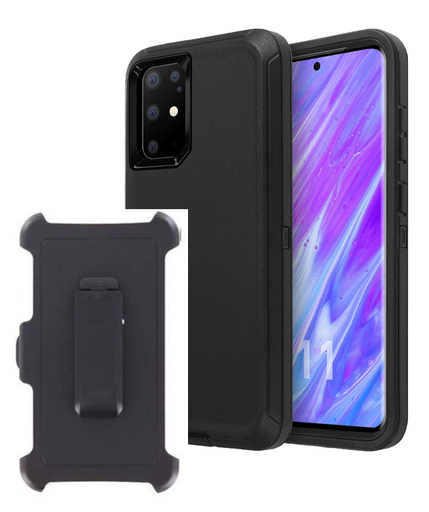 [AS20CBHD] Case for Galaxy S20, Heavy Duty Protective Case + Belt Holster, No kickstand, Black