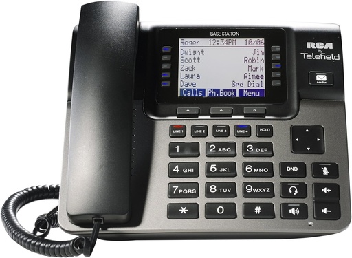 [DRCA1000SU] Desk Phone - RCA U1000 4-line phone, Base Station of expandable system. Slightly Used.